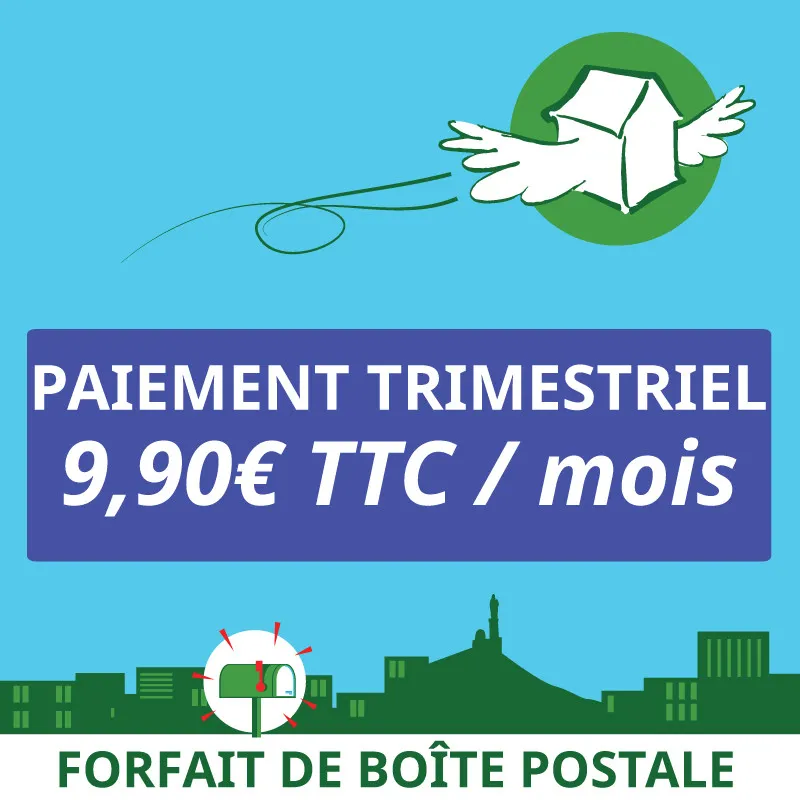 3 mois de boîte postale Marseille 1er - Ouvrir une Boîte postale en France