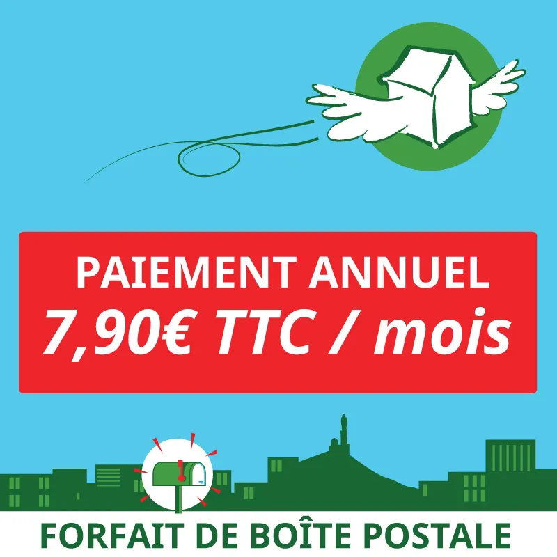 1 an de boîte postale à Marseille 1er - Ouvrir une Boîte postale en France